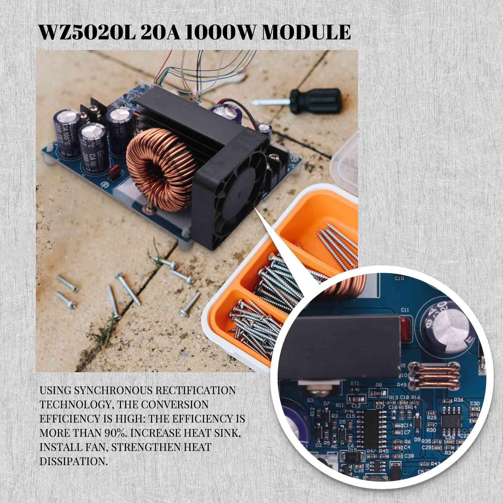 AC18(Guaranteed) WZ5020L 20A 1 - Step Down Dc Power Supply Module 1000W ulasan dan harga